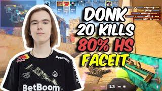 donk 20 Kills 80% HS (Mirage) FACEIT Dec 23, 2024 | CS2 POV