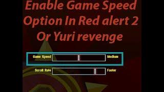 Red alert 2 |  how to change campaign speed