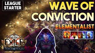 [3.24] Wave of Conviction Build (League Starter) | Elementalist | Necropolis | Path of Exile 3.24
