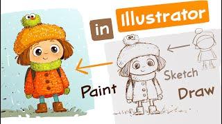 ADOBE ILLUSTRATOR DRAWING & PAINTING- Vector Sketch & Illustration