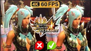 How to Play Monster Hunter 4 Ultimate in PC 4KHD/60FPS | How to Download HD Texture Pack + Settings