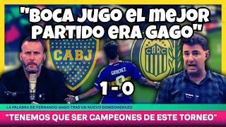 Post - Boca jrs. (1) - Rosario Central (0) Torneo apertura 2025 -¿El mejor partido de Boca era Gago?