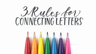 3 Rules for Connecting Letters | Learn Hand Lettering for Beginners