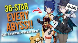 How to 36 STAR EVERY Spiral Abyss!! | Genshin Impact