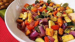 How to Roast Vegetables the Right Way with Balsamic Vinaigrette // Side Dish️