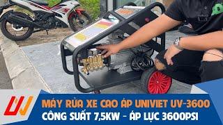 Giới thiệu máy rửa xe cao áp UNIVIET UV-3600 - Chuyên rửa xe con, xe tải