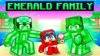 Adopted by an EMERALD FAMILY in Minecraft!