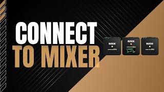 How to connect wireless mic to studio mixer in less than 9mins