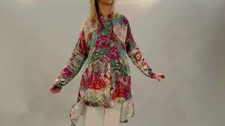 Yavi Oversized Shirt Jacket Multicolour