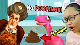 Scary Teacher 3D Stone Age World - Dino NO POOPING!!!!