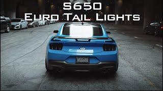 2024 + Mustang Euro Taillights | Amber sequential Turn Signals |  @AutoAddictUSA