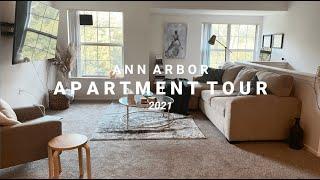 ANN ARBOR APARTMENT TOUR 2021 | Inside my 770 SF Apartment in Michigan!