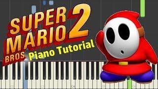 Super Mario Bros. 2 Overworld Theme - Piano Tutorial on Synthesia