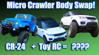 RC Micro Crawler Transformation! | CR-24 Range Rover Body Swap