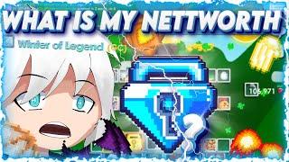 Calculating My NETTWORTH SULTAN MODE! AM SUPER RICH | Growtopia Indonesia