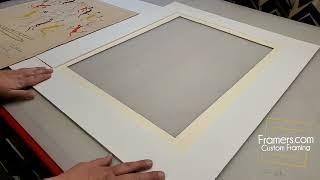 Archivaly Mounting a Picasso Lithograph using no tape, no glue, no adhesives