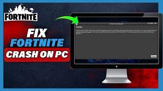 How To Fix Fortnite Crash On PC (Chapter 5) | Fortnite Crashing Fix PC - Full Tutorial (2024)