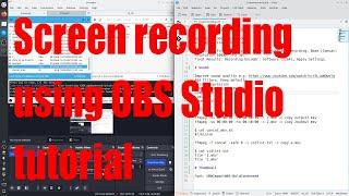 Make YouTube screen recording on Linux - OBS Studio tutorial for beginners - October 2023 - 507f8d1a