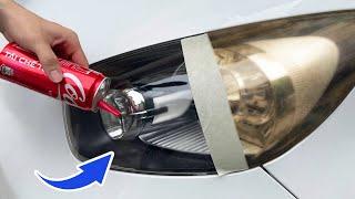 Genius Method! Clean Your Faded Headlights Like Crystal In A Few Minutes @InventorSC