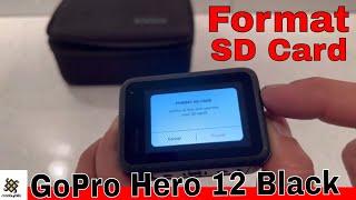 How To Format SD Card For GoPro Hero 12 Black