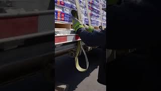 How do you secure loads on a flatbed trailer?