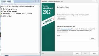How To Activate Kaspersky 2013 Using Key File