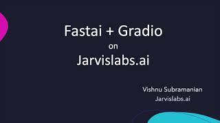 Deploy AI app on Jarvislabs.ai using Gradio