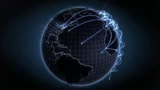 World Connection Animation, Earth Spinning, Earth Motion Graphics, Loop 2