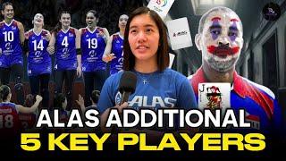 Alas Pilipinas may additional 5 key players sa roster! 