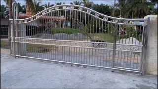 Stainless Steel Sliding Gate Installation