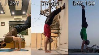 My 100 Day Handstand Transformation!