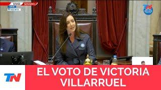 LEY BASES I EL VOTO DE VICTORIA VILLARRUEL PARA DESEMPATAR