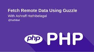 Fetch Remote Data using Guzzle