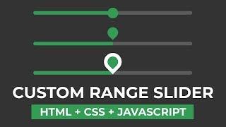 Custom Range Slider 2 - HTML + CSS + JS
