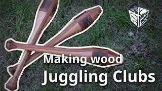 Making wooden Juggling Clubs