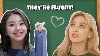 TWICE being fluent in english for 9 minutes “straight”