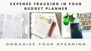 Expense Tracking in Your Budget Planner: Organize your Spending