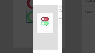 Create Toggle Button Animation in Figma #shorts