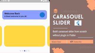Carousel Slider in Flutter from scratch without any plugin. || Build Slider without using Pub. dev