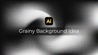 Gradient Monochrome Abstract Background with Grainy Texture | Adobe Illustrator Tutorials