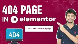 How To Create 404 Page In Elementor | WordPress Tutorial