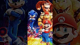 Movie Sonic Vs The Super Mario Bros. Movie | #supermariomovie #sonicthehedgehog #viral #shorts