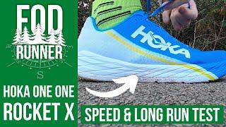 Hoka One One ROCKET X - SPEED Test & LONG RUN Test REVIEW | FOD Runner