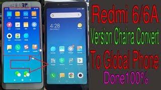 Redmi 6a china rom Convert  to global rom Fix Play store Work100%