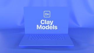 Adobe Dimension Mockup Tutorial | Clay Model