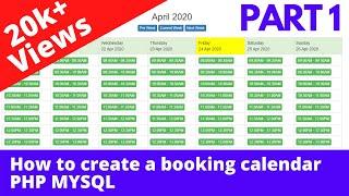 Step-by-Step Guide: Building a Dynamic Booking Calendar in PHP - 1