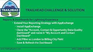 Reports & Dashboards for Lightning Experience - Trailhead Challenge