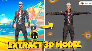 How to Extract free fire 3d Model