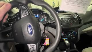 2017 Ford escape How to enter and exit parking brake maintenance mode For rear brake service