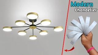 How To Make Wall Hanging Lamp | Modern Chandelier | Diy Wall Decor | Wall Decoration Ideas